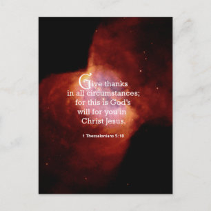 Carte Postale 1 Thessaloniciens 5:18