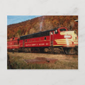 Carte Postale 1 Wellsville Addison & Galeton, EMD FP-7, Galeton, (Devant)