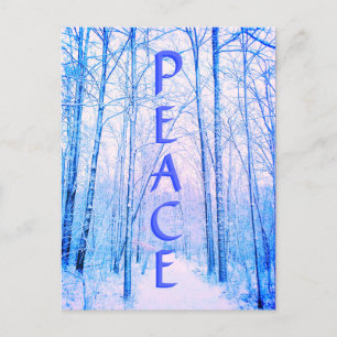 CARTE POSTALE 1CARTE BRILLANTE HIVER PAIX