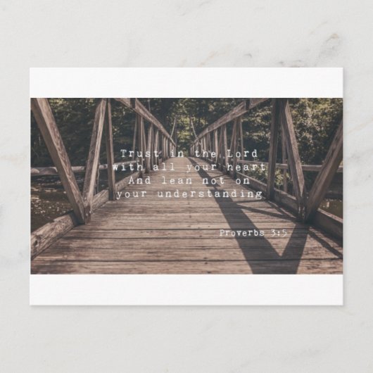 Carte Postale 1Confiance dans le Seigneur stationnaire (Devant)