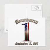 Carte Postale 1er amendement (Devant / Derrière)