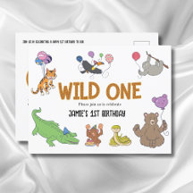 1er anniversaire Wild One Jungle Safari Animaux