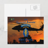 Carte Postale 1er Bérets verts des forces spéciales SF SFG SOF v (Devant / Derrière)