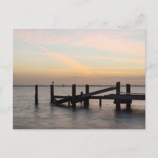 Carte Postale 1er coucher de soleil 2017 Cocoa Beach (Devant)