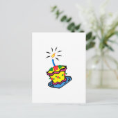 Carte Postale 1er gâteau d'anniversaire (Debout devant)