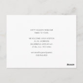 Carte Postale 1er Noël faire-part de naissance bébé (Dos)