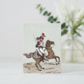 Carte Postale 1er régiment de Cuirassiers (Debout devant)