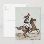Carte Postale 1er régiment de Cuirassiers (Devant / Derrière)