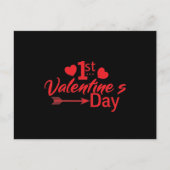 Carte Postale 1ère Saint Valentin (Devant)