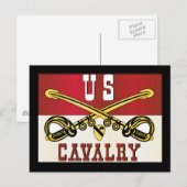 Carte Postale 1re bannière de la division CAVALRY (Devant / Derrière)