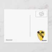 Carte Postale 1re bannière de la division CAVALRY (Dos)
