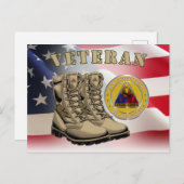 Carte Postale 1re division blindée (Devant / Derrière)