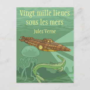Carte Postale 20000 lieues sous les mers - Jules Verne