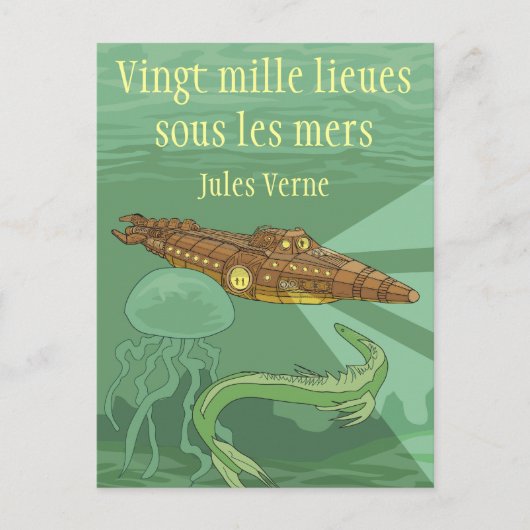 Carte Postale 2000 lieues sous les mers - Jules Verne (Devant)
