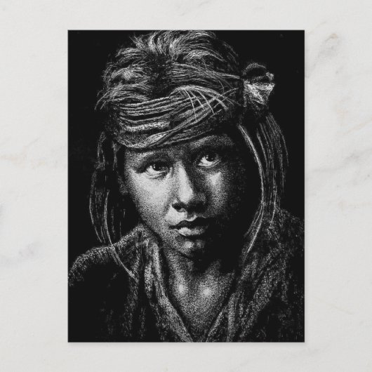Carte Postale 2004 Scratch Board Community College Art Class Pos (Devant)