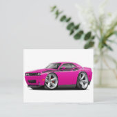 Carte Postale 2009-11 Challenger RT Fuschia-Black Car (Debout devant)