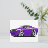 Carte Postale 2009-11 Challenger RT Purple-White Car (Debout devant)