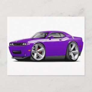 Carte Postale 2009-11 Challenger RT Purple-White Car