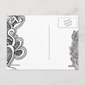 Carte postale 2009_1 au henné (Dos)