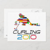 Carte Postale 2010: Curling (Devant / Derrière)