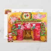 Carte postale 2010 de Noël décorant les volants de (Devant / Derrière)