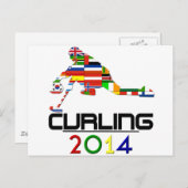 Carte Postale 2014: Curling (Devant / Derrière)