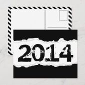 Carte Postale 2014 (déchirure de page) (Devant / Derrière)