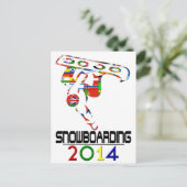 Carte Postale 2014 : Snowboard (Debout devant)