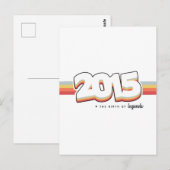 Carte Postale 2015 La naissance de légendes (Devant / Derrière)