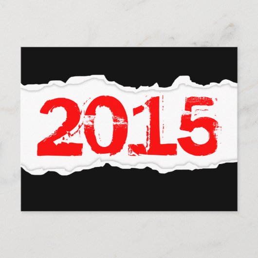 Carte Postale 2015 (papier déchiré) (Devant)