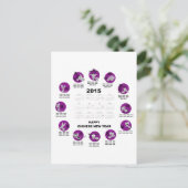 Carte Postale 2015 Zodiac Calendar Happy Chinese New Yr (Debout devant)