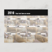 Carte postale 2016 de calendrier de biscuit (Devant)