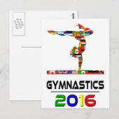 Carte Postale 2016: Gymnastique (Devant / Derrière)