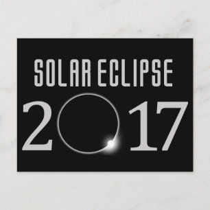 Carte postale 2017 d'éclipse solaire