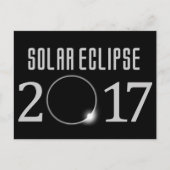 Carte postale 2017 d'éclipse solaire (Devant)
