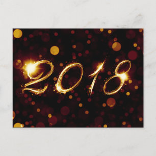 Carte Postale 2018 (feux de bokeh)