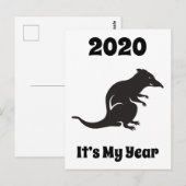 Carte Postale 2020 Mon année du rat (Devant / Derrière)