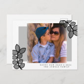 Carte Postale 2022 Direction de la photo du Nouvel An (Devant / Derrière)