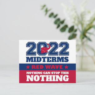 Carte Postale 2022 Vague Rouge Rien Ne Peut Arrêter Ceci RIEN