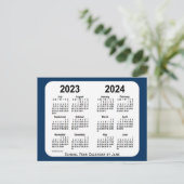 Carte Postale 2023-2024 Boîte de police Calendrier de l'école bl (Debout devant)