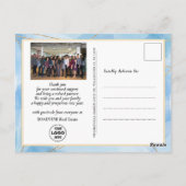 Carte Postale 2023 Calendrier annuel moderne Entreprise Blue Gol (Dos)