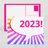 Carte postale 2023 de la bulle comique (Devant / Derrière)