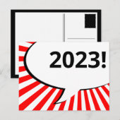 Carte postale 2023 de la bulle comique (Devant / Derrière)