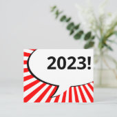 Carte postale 2023 de la bulle comique (Debout devant)