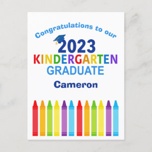 Carte Postale 2023 Jardin d'enfants Diplômé sur mesure