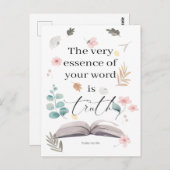 Carte Postale 2023 JW année texte Psaume 119:160 (Devant / Derrière)