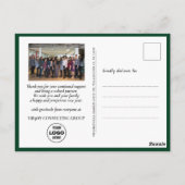 Carte Postale 2023 Photo de l'entreprise Festive Pine Bough (Dos)