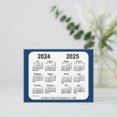 Carte Postale 2024-2025 Boîte de police Calendrier de l'école bl (Debout devant)