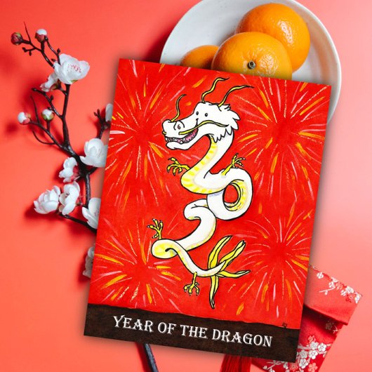 Carte postale 2024 Année du Dragon