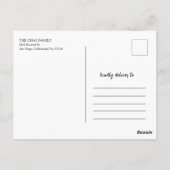 Carte Postale 2024 Chine Nouvelle année PapierCouper la frontièr (Dos)